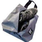 grey trail or sports waterproof shoe bag