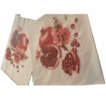 ruby pomegranate DTG print on cotton napkins