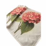 Pink Hydrangea DTG print on cotton napkins