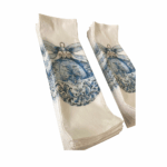 Blue bauble Christmas DTG print on cotton napkins
