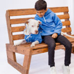 matching kids denim blue kids hoodie