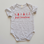 my first christmas baby grow onesie