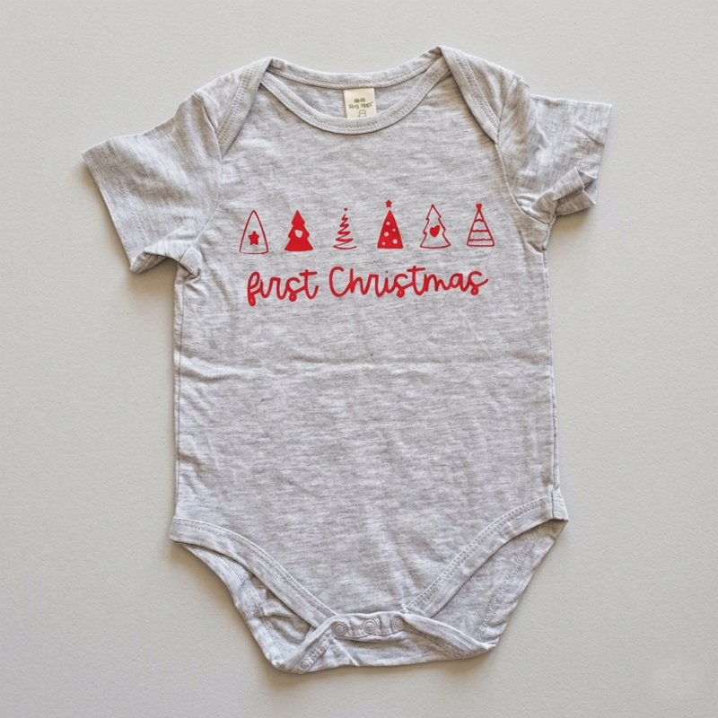 my first christmas baby grow onesie