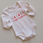 eerste kersfees baby grow onsie