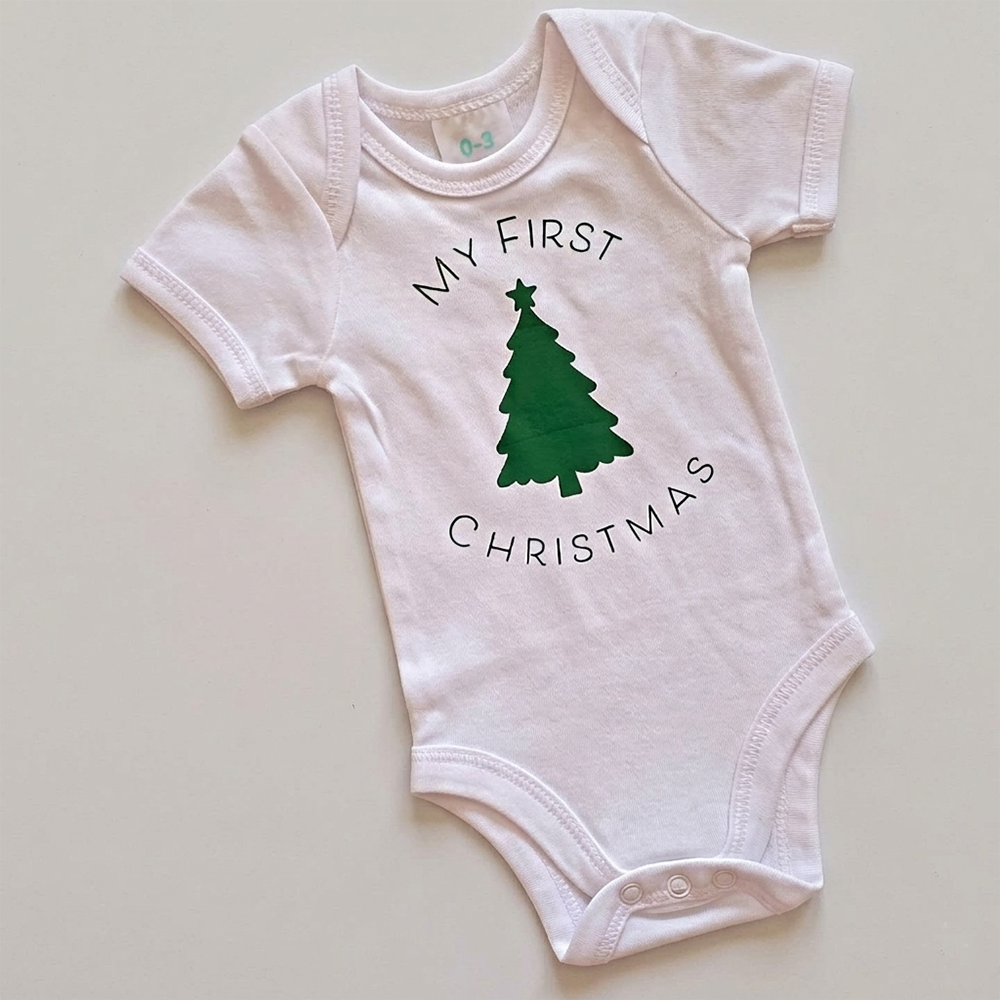 first christmas baby grow onesie