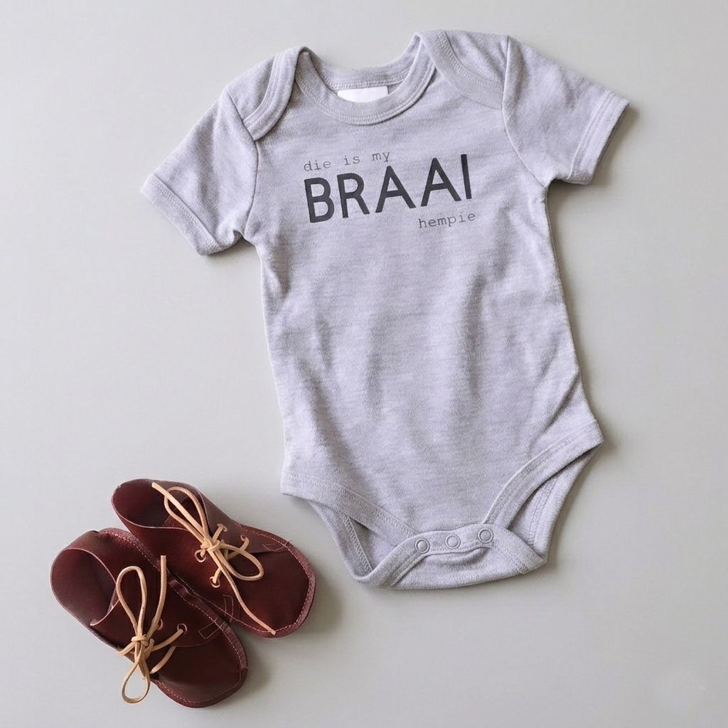 braai baby summer grow onsie