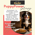 Natural ingredient meal enhancer puppy gravy