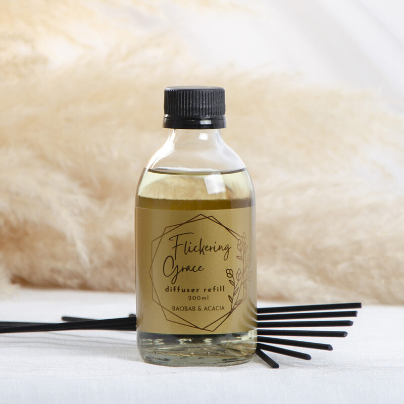 Flickering grace reed diffuser refill