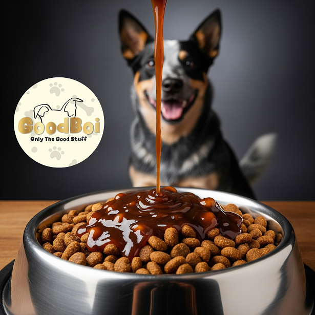 Natural ingredient meal enhancer dog gravy