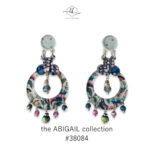 colourful plexiglass handmade earrings