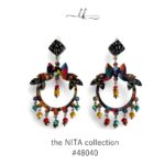 colourful plexiglass handmade earrings