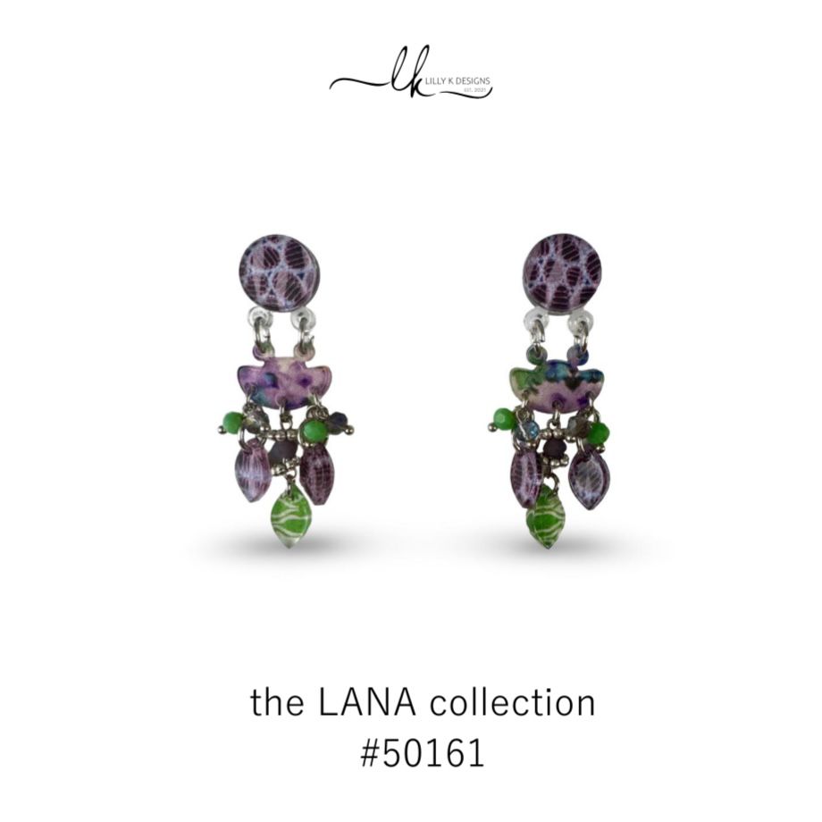 colourful plexiglass handmade earrings