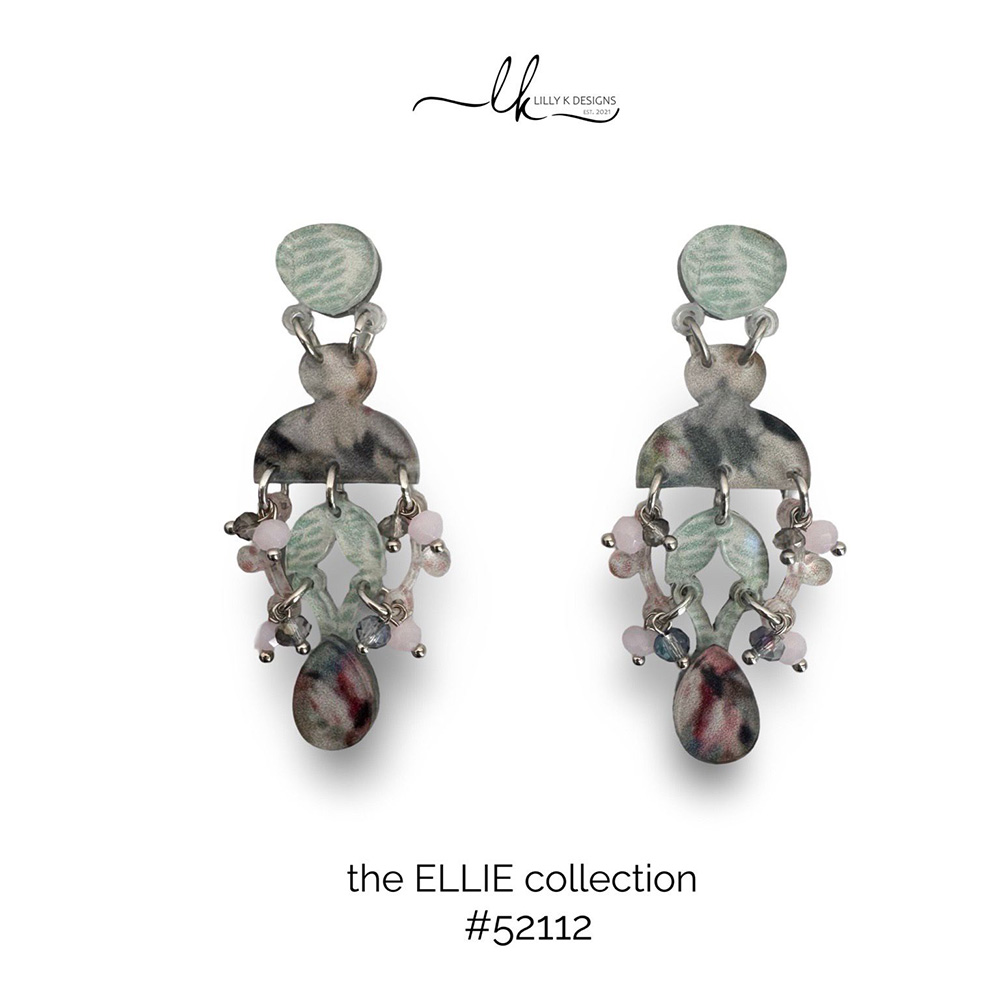 colourful plexiglass handmade earrings
