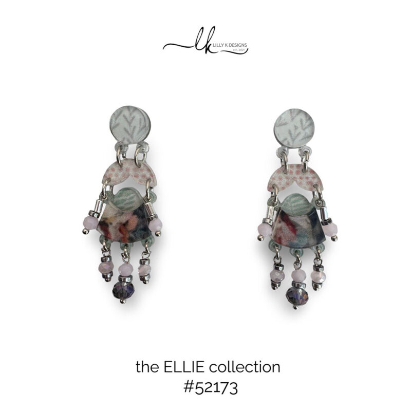 colourful plexiglass handmade earrings