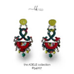 colourful plexiglass handmade earrings