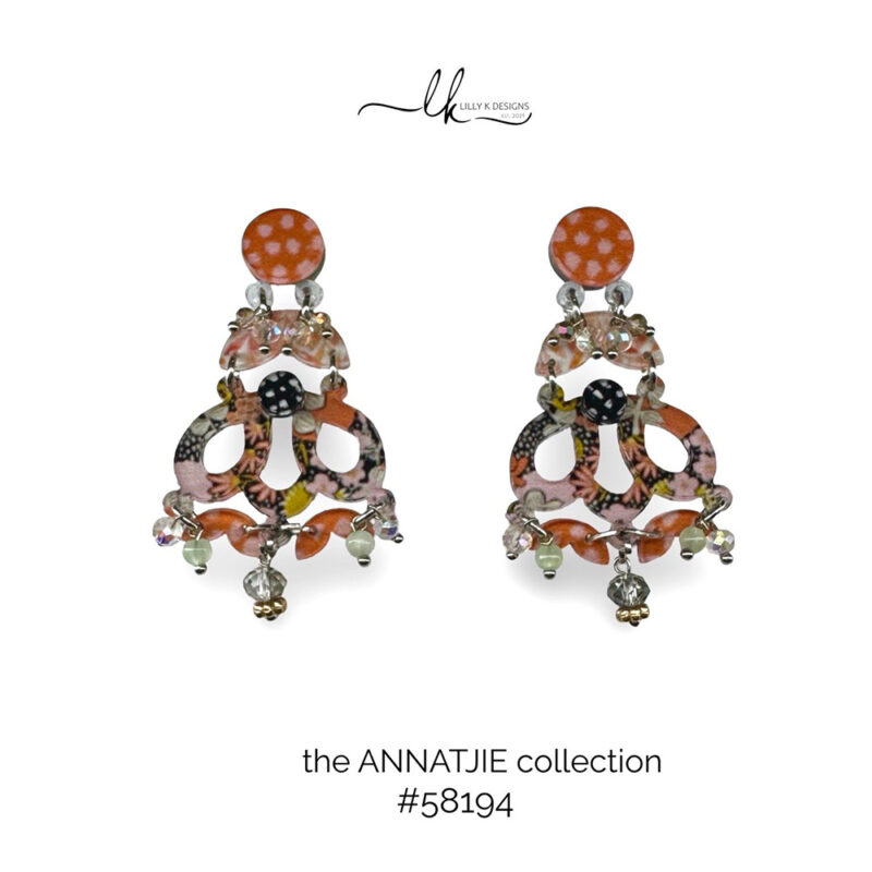 colourful plexiglass earrings