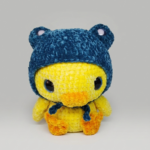 duckling vs frog crochet plushie