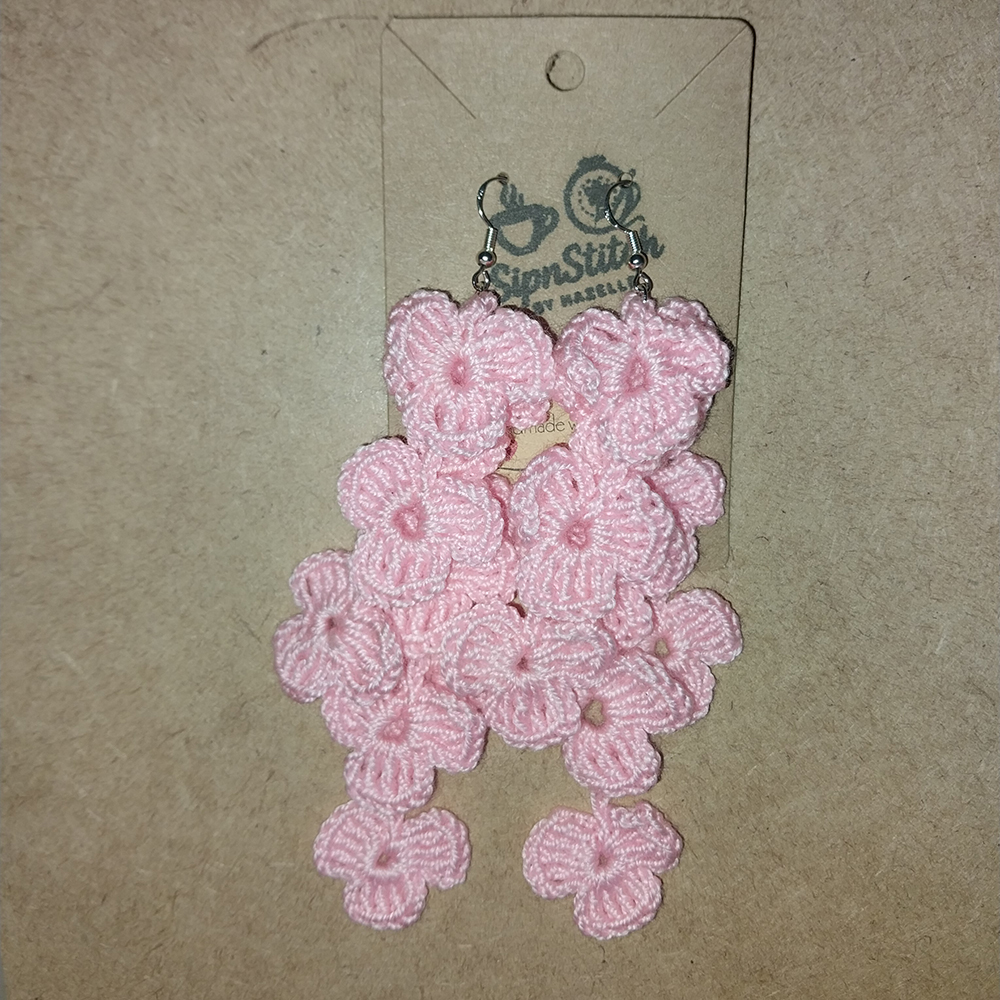 Flowing Flower Earrings - Image 3