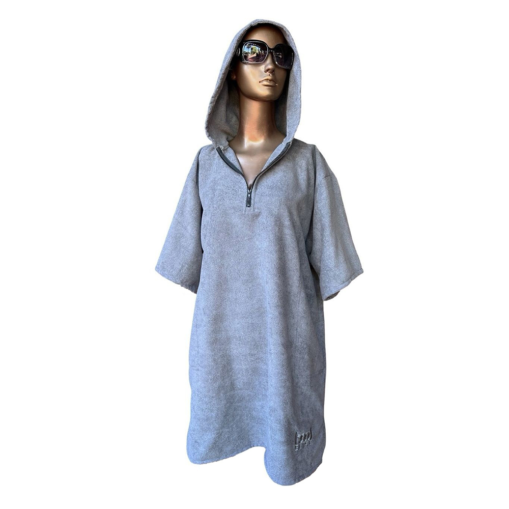 quarter zip hooded changing towel