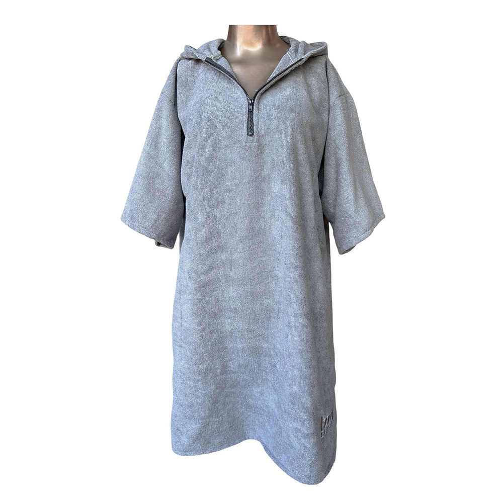 Grey zip changing towel
