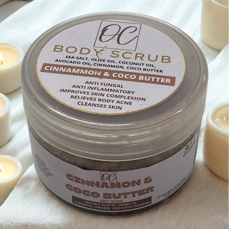 OC Wellness Cinnamon & Coco Butter Face and Body Scrub