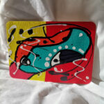 hand painted post card