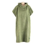 olive green changing poncho