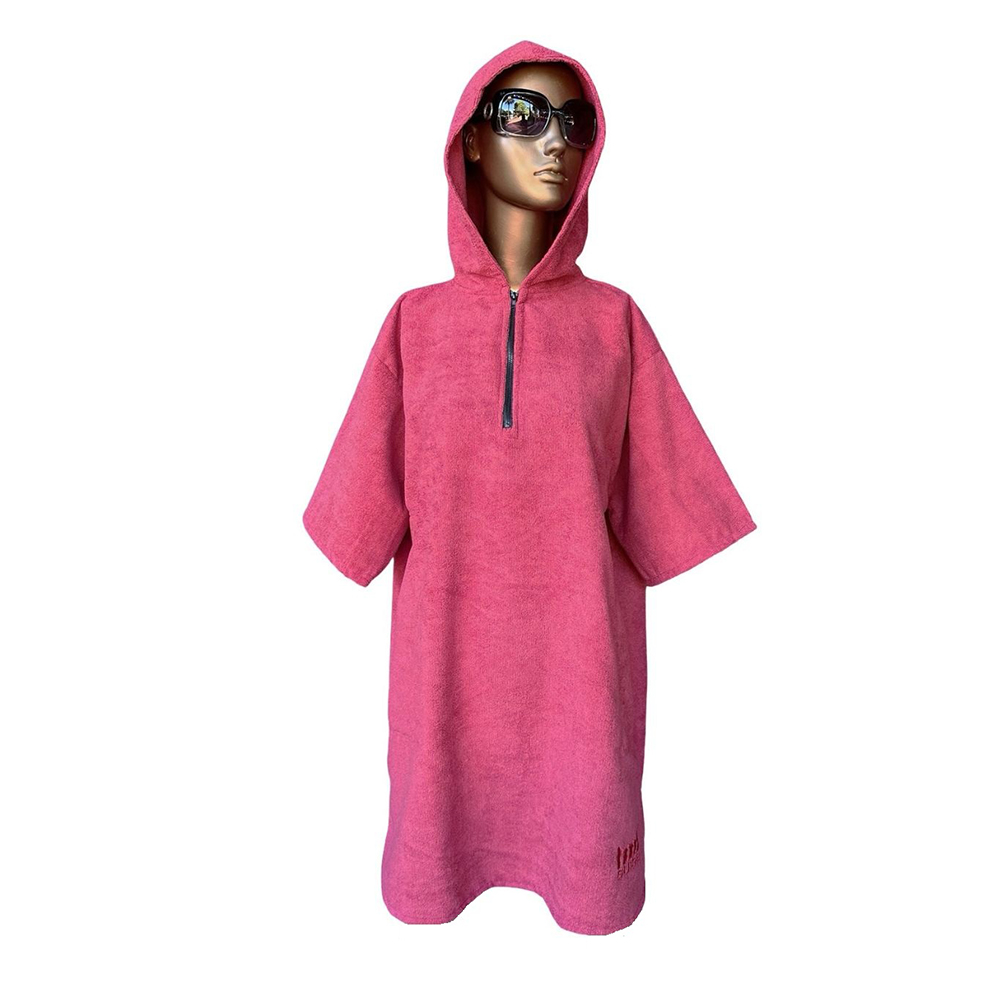 quarter zip hooded changing towel