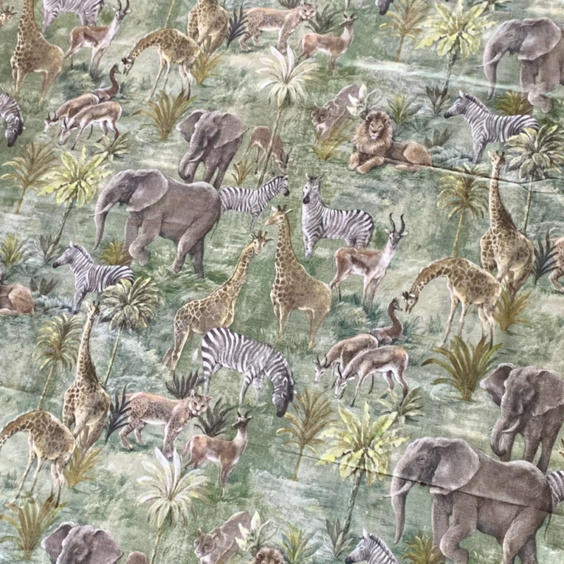 Green Wildlife Table Cloth