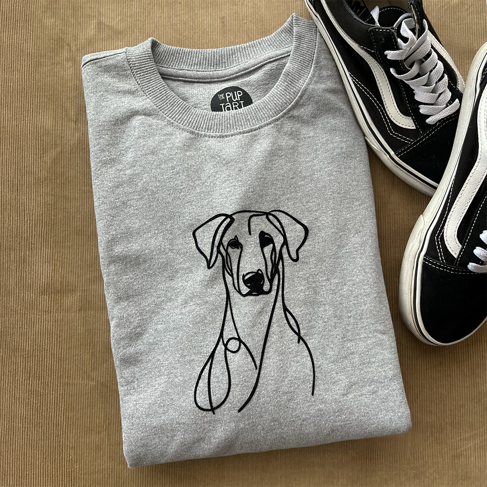 grey pull over with africanis print