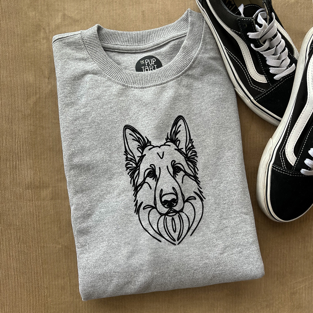 German Sheperd printed pull over