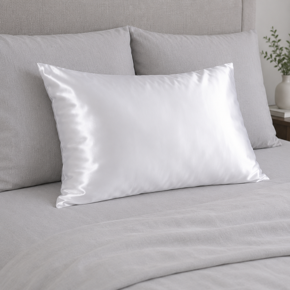 White Satin Pillowcase