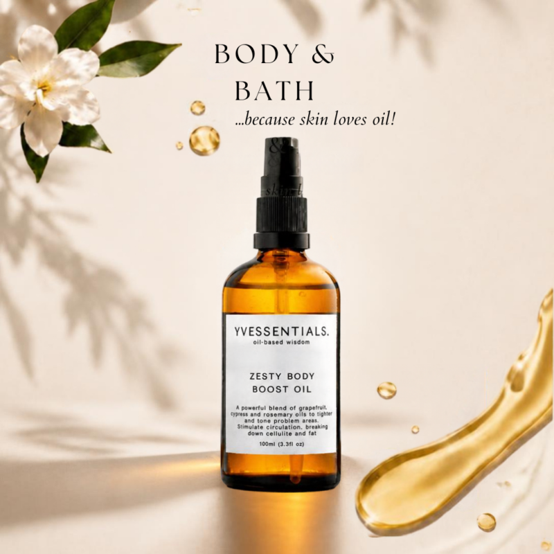 Yvessentials Zesty Body Boost cellulite & Lymph Drainage Body Oil