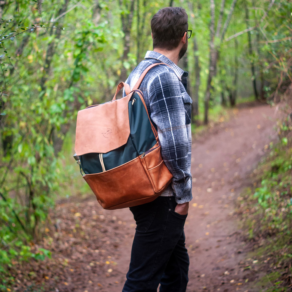Leather Laptop Backpack - Image 5
