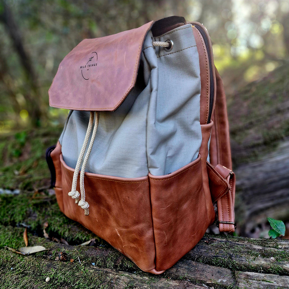 Leather Laptop Backpack