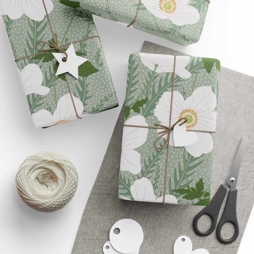 Japanese Anemone Gift Wrap - Image 2