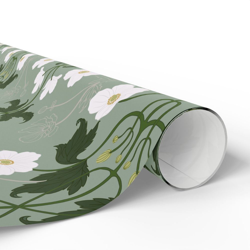 Vintage Anemone Gift Wrap