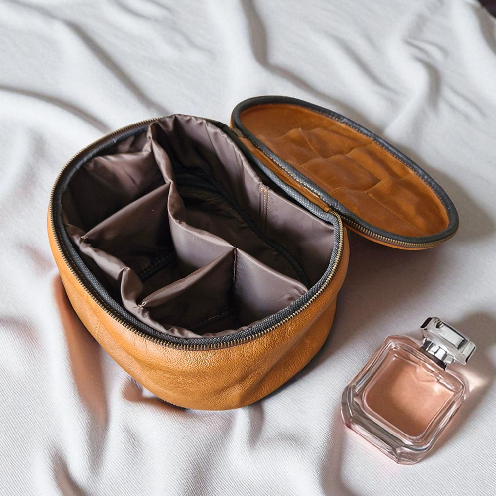 Leather Vanity & Cosmetics Case - Image 2
