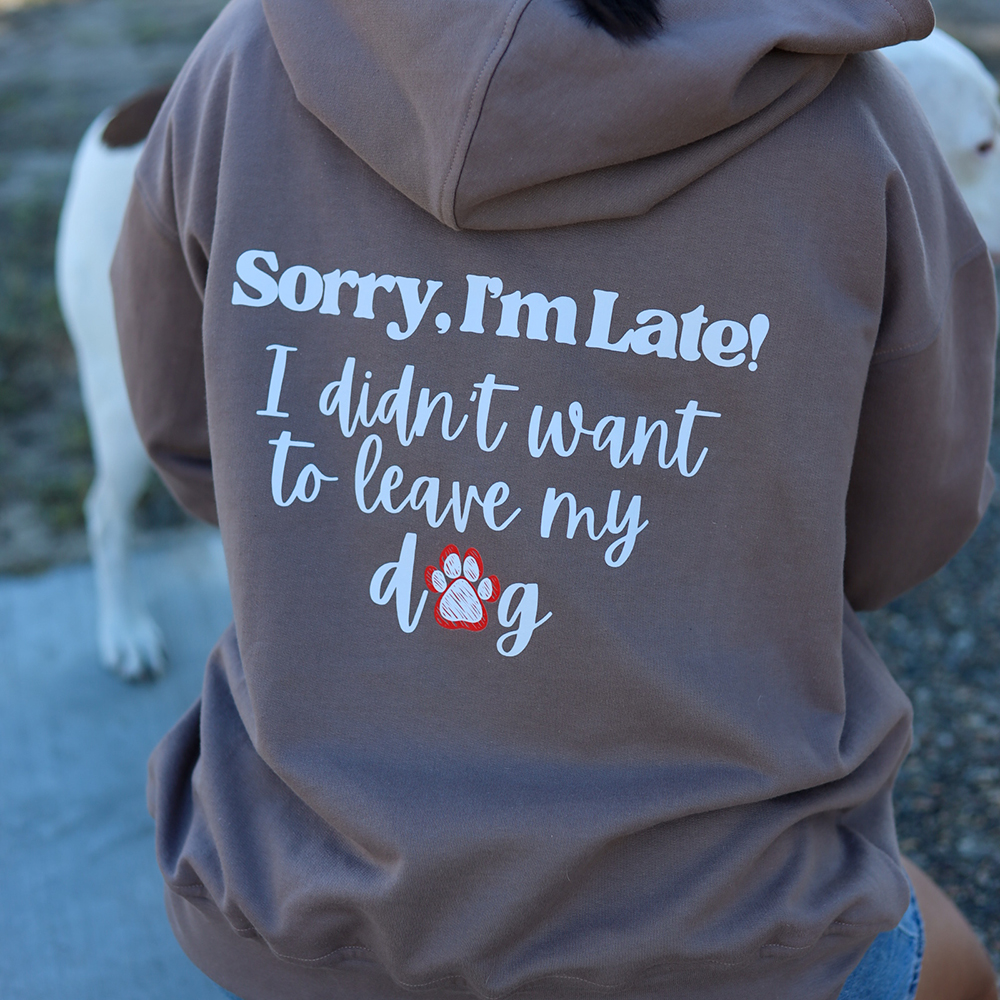 Wear the Bond Adult Hoodie - Sorry I'm Late - Image 2